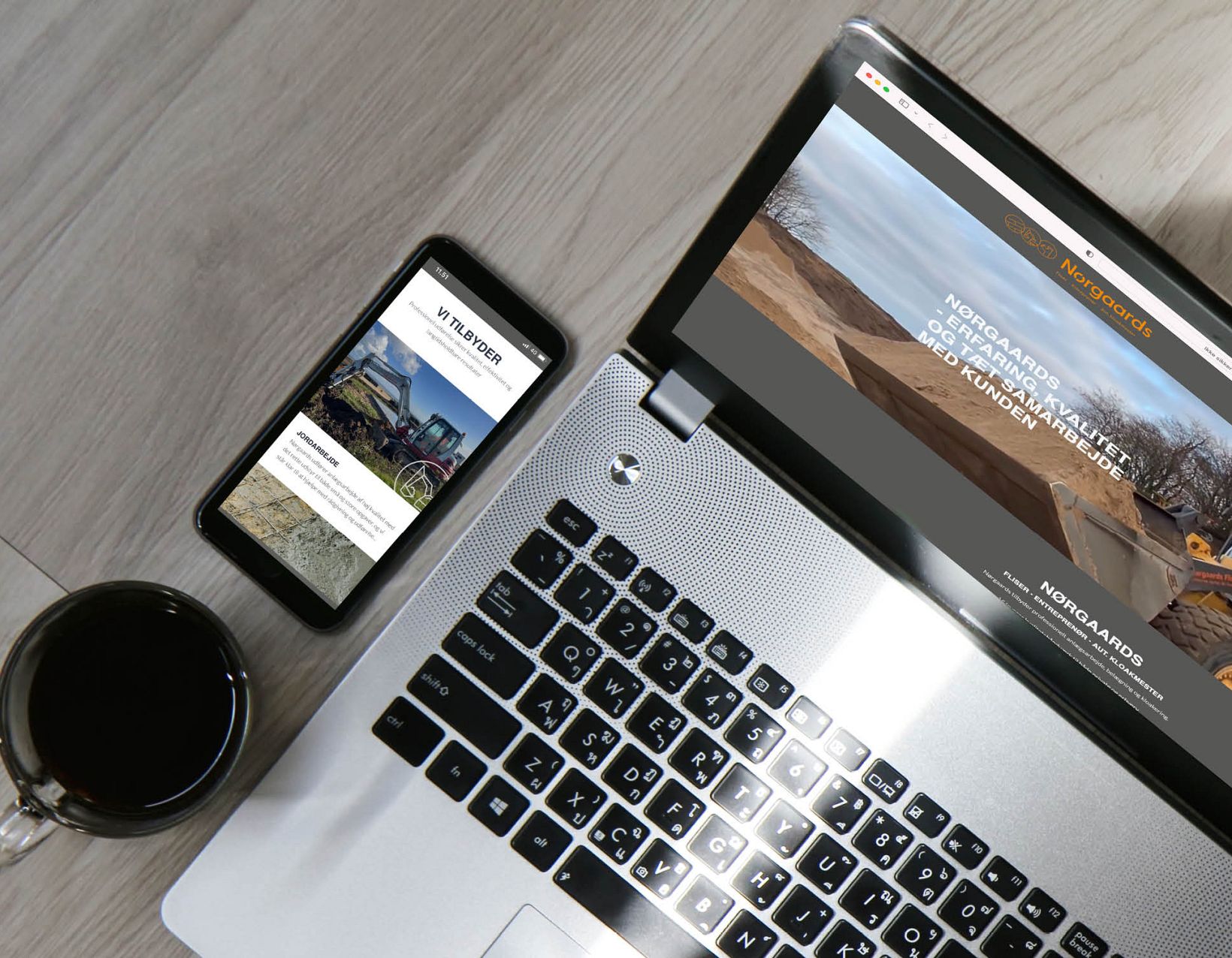 Grafisk Tryk har designet logo samt lavet diverse skiltning til Thyborøn Havn...