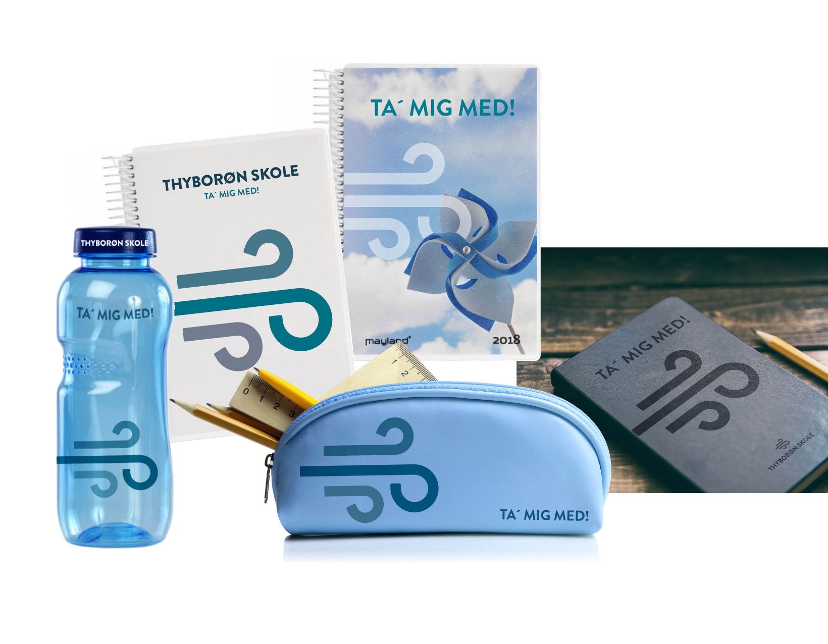 Grafisk Tryk har designet logo samt lavet diverse skiltning til Thyborøn Skole...