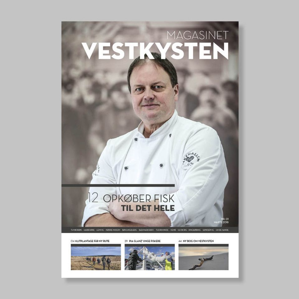 Indehaveren af  Fiskehallen, Anders Olesen fotograferet af Henrik Vinther Krogh